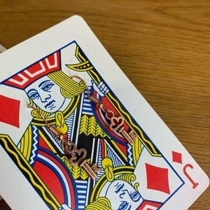 Small Rose Gold Key Earrings